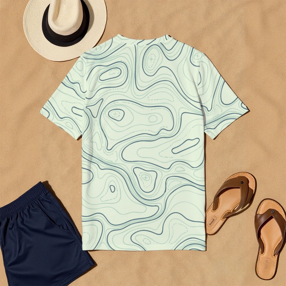 All-Over Print Men's O-Neck T-Shirt | 190GSM Cotton