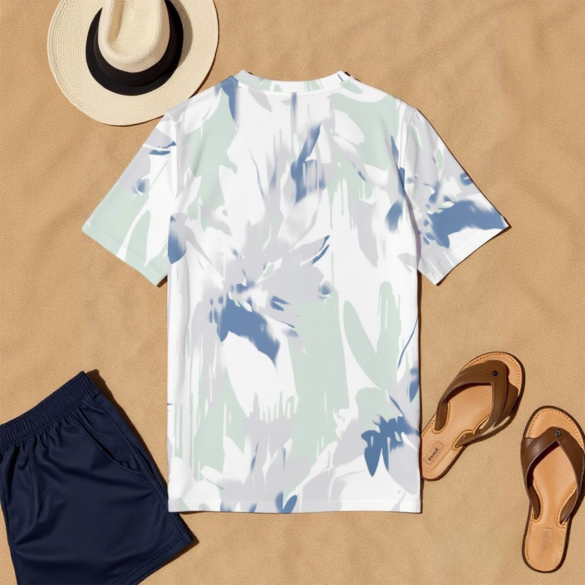 All-Over Print Men's O-Neck T-Shirt | 190GSM Cotton