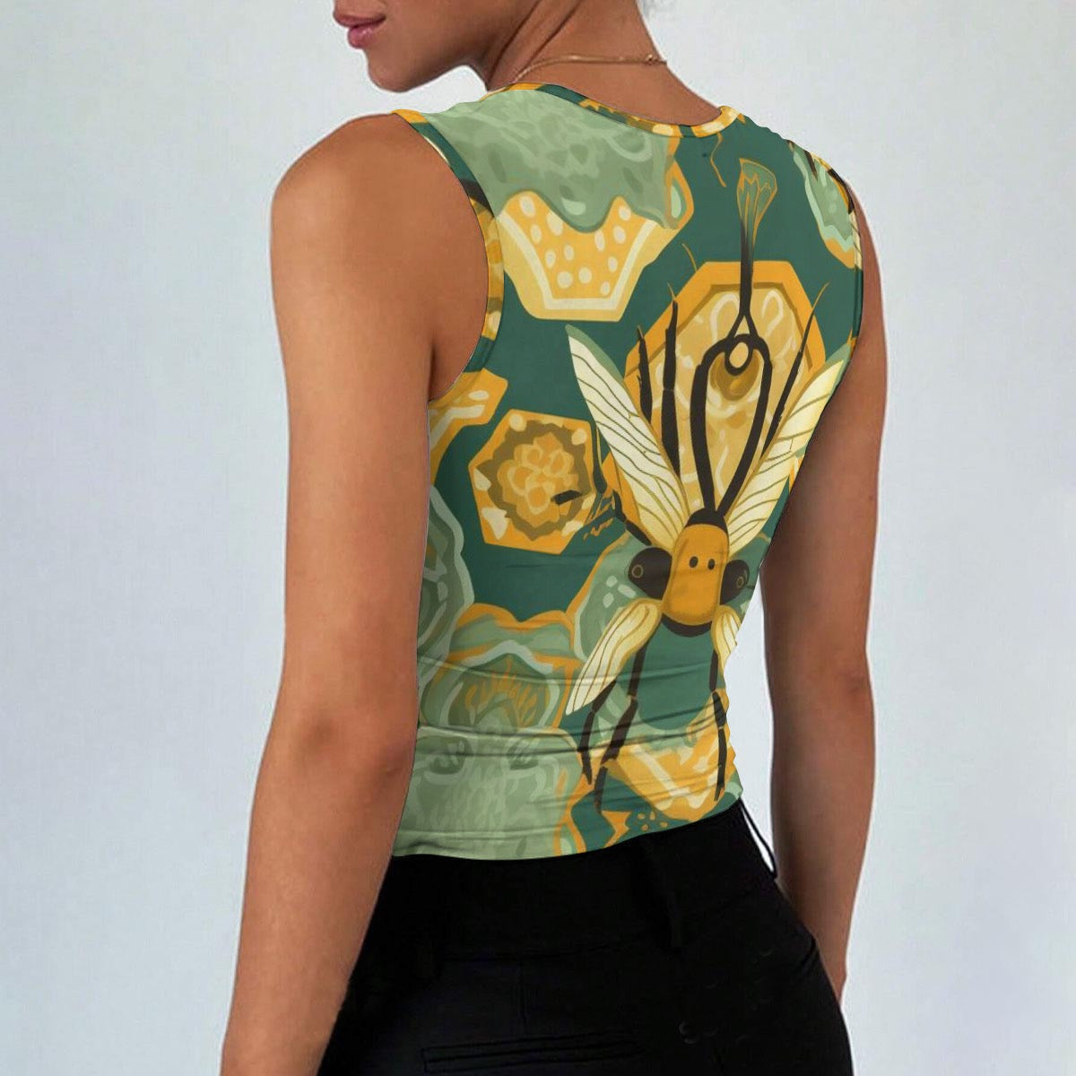 All-Over Print Women’s Sleeveless Square Neck Tank Top