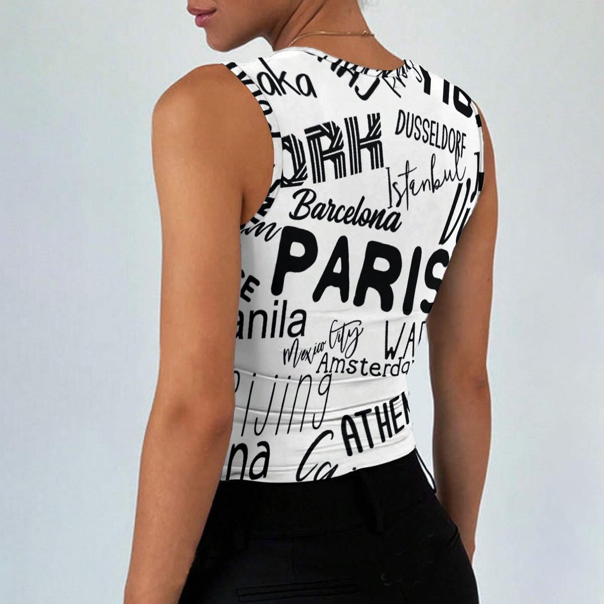 All-Over Print Women’s Sleeveless Square Neck Tank Top