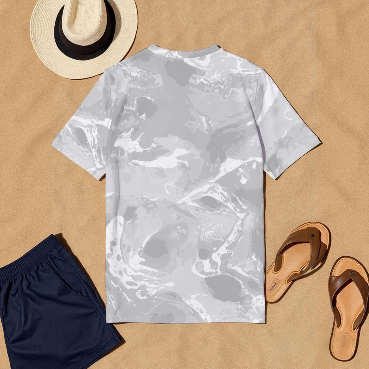 All-Over Print Men's O-Neck T-Shirt | 190GSM Cotton
