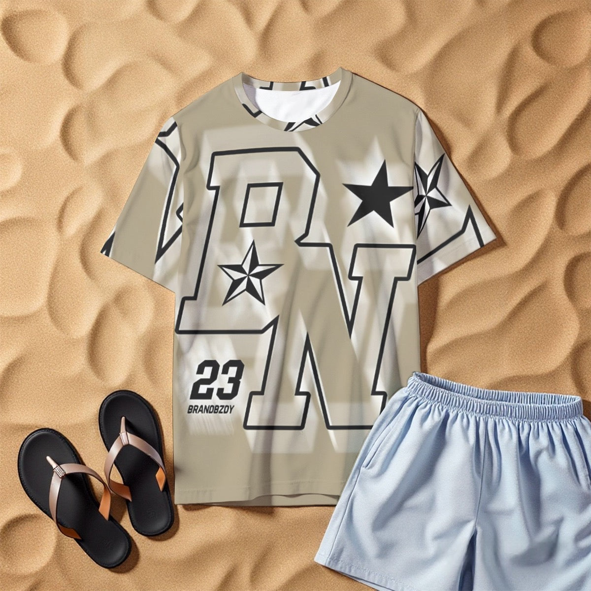 All-Over Print Men's O-Neck T-Shirt | 190GSM Cotton