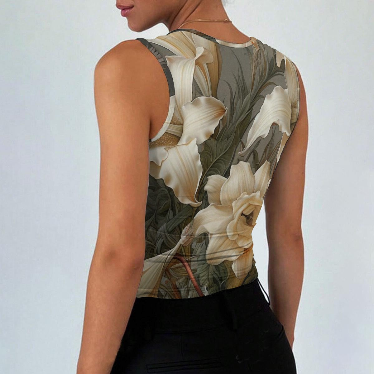 All-Over Print Women’s Sleeveless Square Neck Tank Top