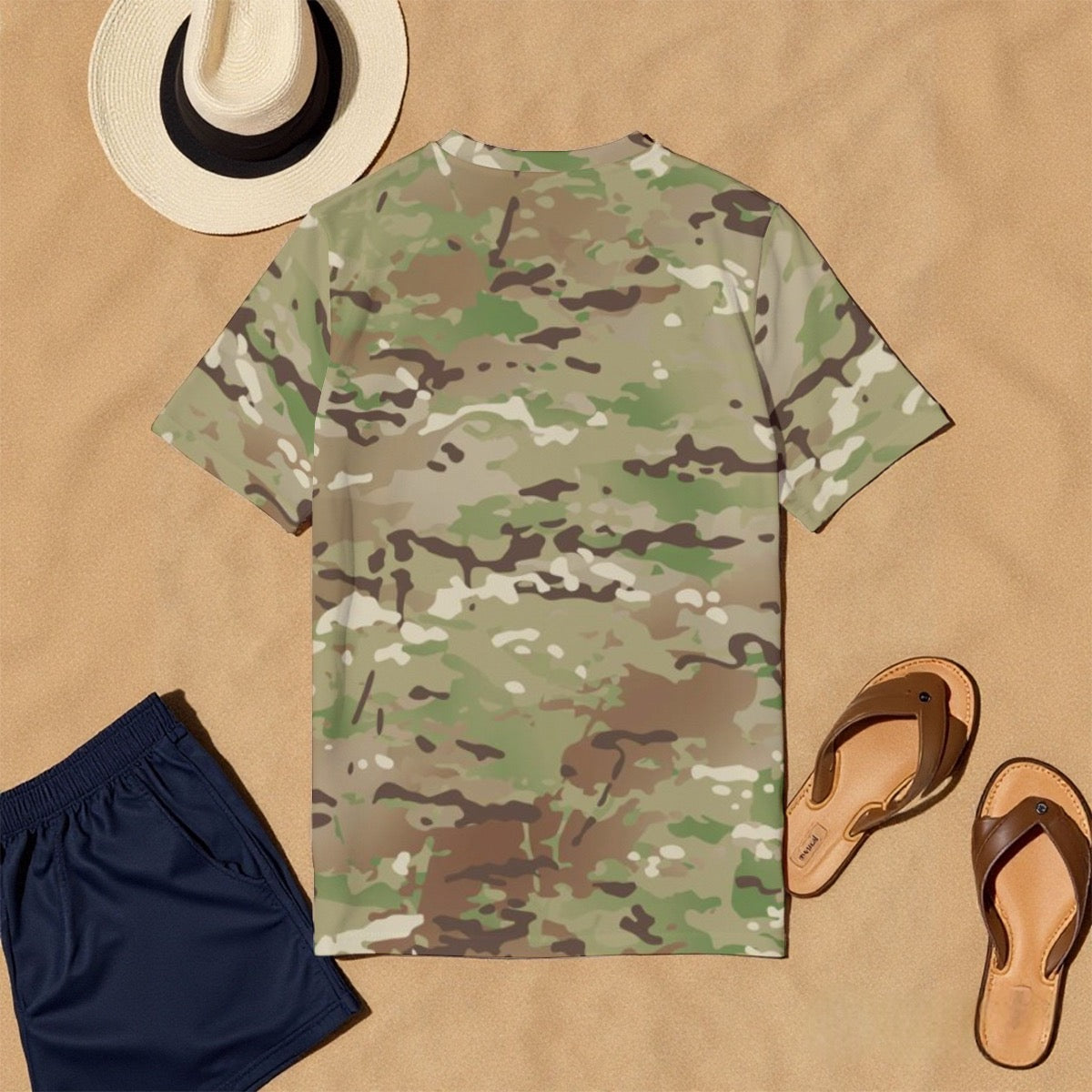 All-Over Print Men's O-Neck T-Shirt | 190GSM Cotton