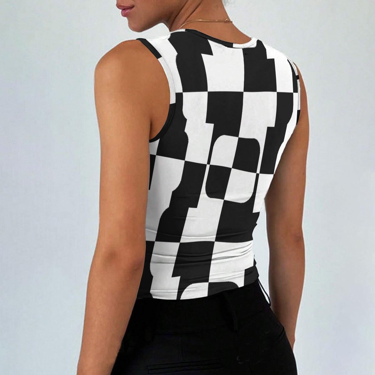 All-Over Print Women’s Sleeveless Square Neck Tank Top