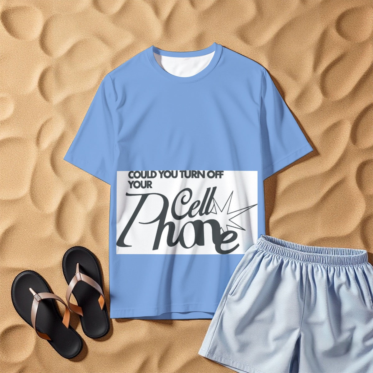 All-Over Print Men's O-Neck T-Shirt | 190GSM Cotton