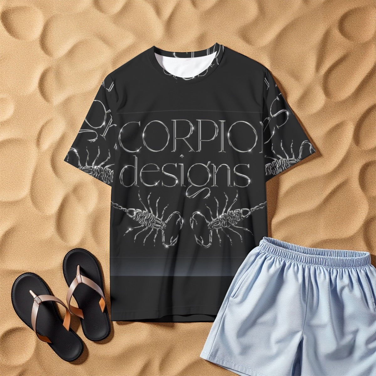 All-Over Print Men's O-Neck T-Shirt | 190GSM Cotton