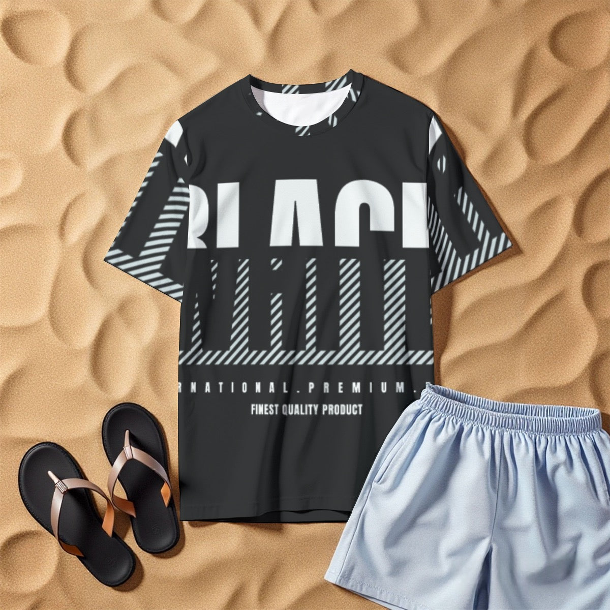 All-Over Print Men's O-Neck T-Shirt | 190GSM Cotton