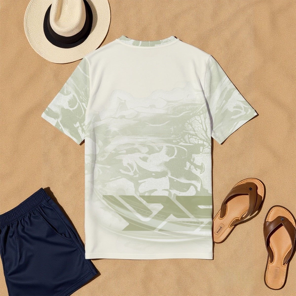 All-Over Print Men's O-Neck T-Shirt | 190GSM Cotton
