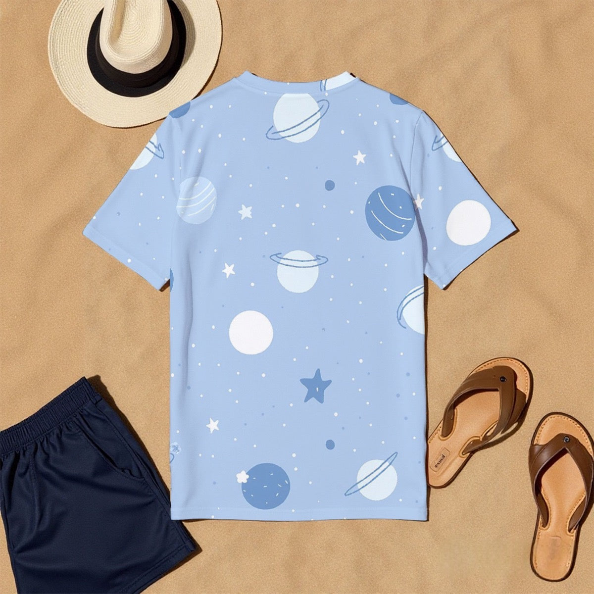 All-Over Print Men's O-Neck T-Shirt | 190GSM Cotton