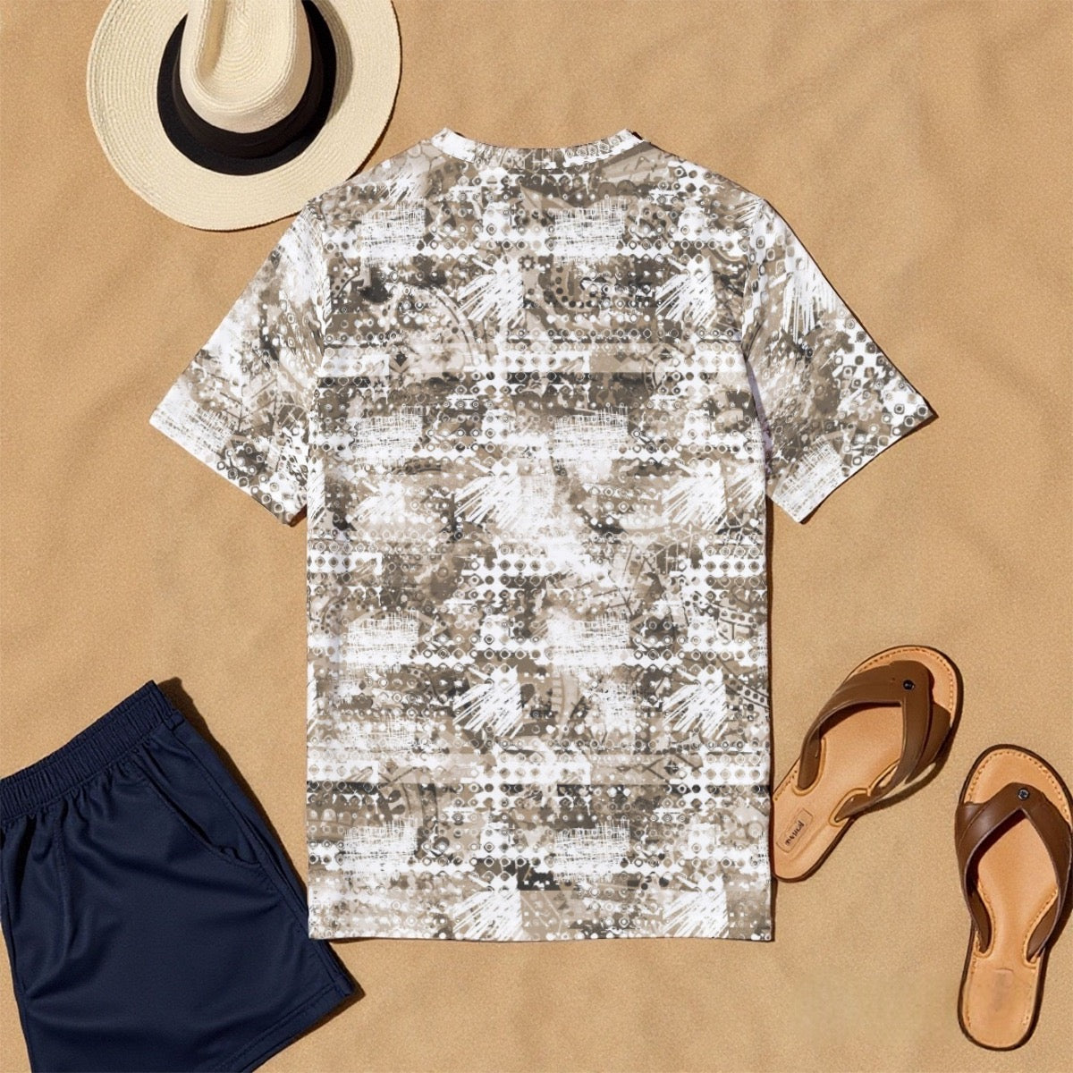 All-Over Print Men's O-Neck T-Shirt | 190GSM Cotton