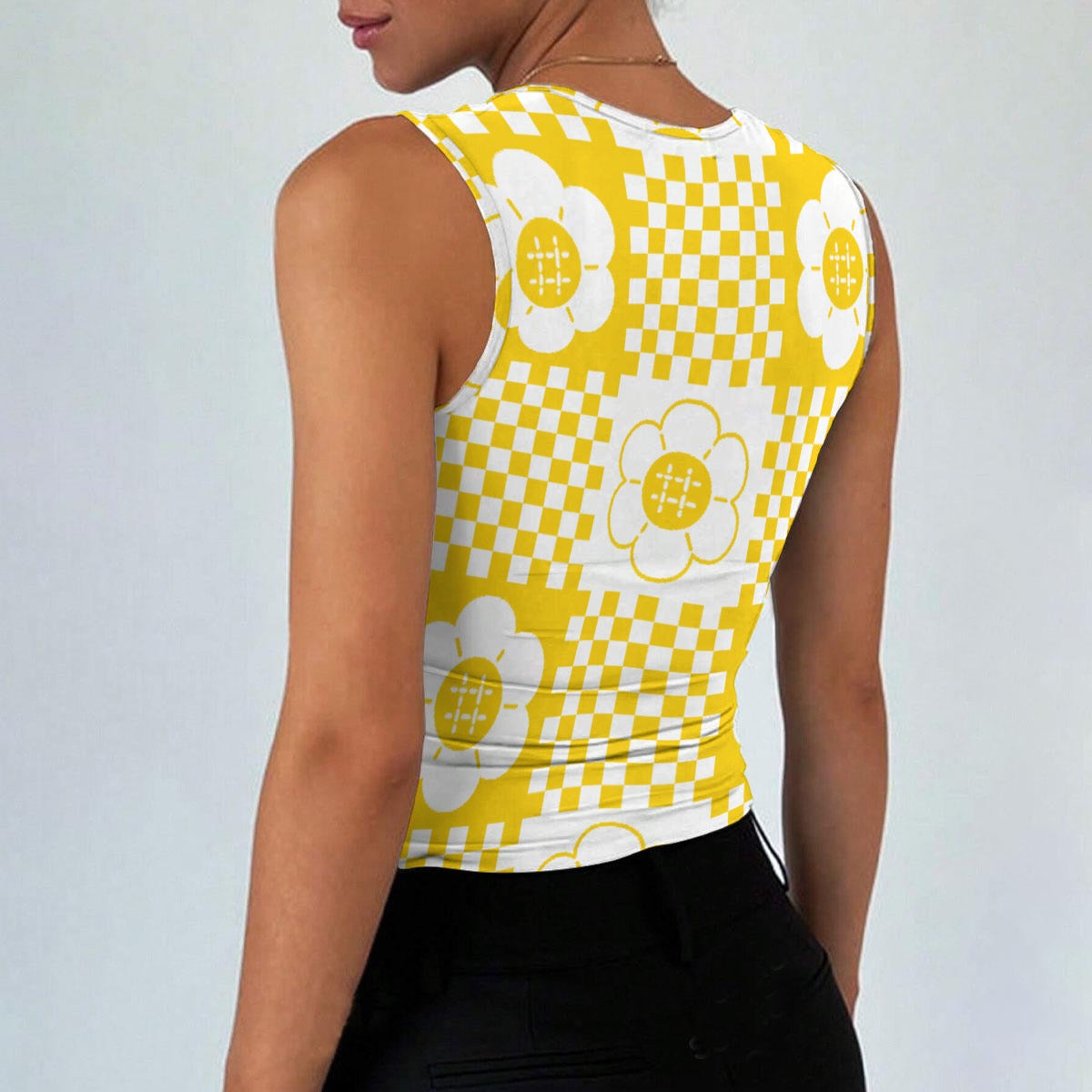 All-Over Print Women’s Sleeveless Square Neck Tank Top