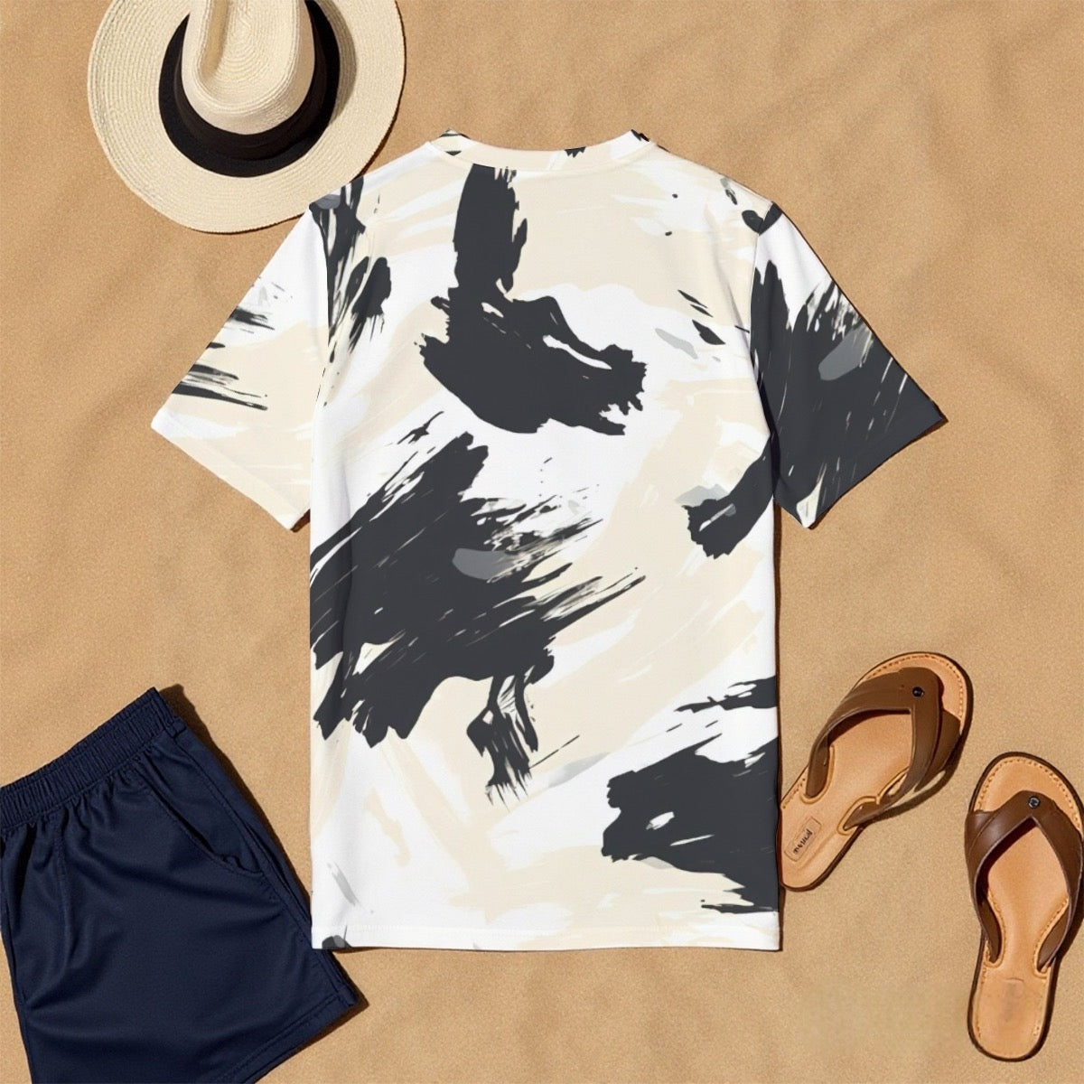 All-Over Print Men's O-Neck T-Shirt | 190GSM Cotton