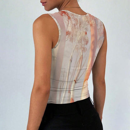 All-Over Print Women’s Sleeveless Square Neck Tank Top