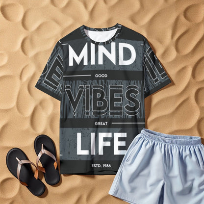 All-Over Print Men's O-Neck T-Shirt | 190GSM Cotton
