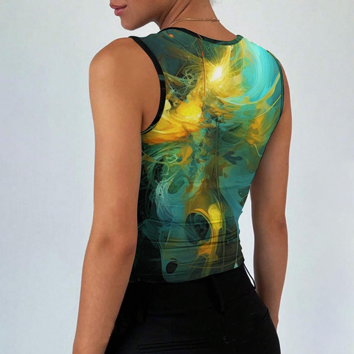 All-Over Print Women’s Sleeveless Square Neck Tank Top
