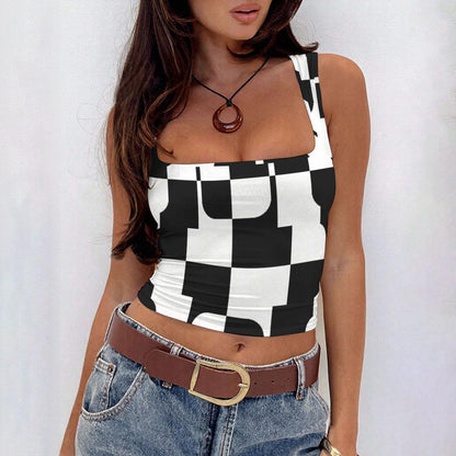 All-Over Print Women’s Sleeveless Square Neck Tank Top