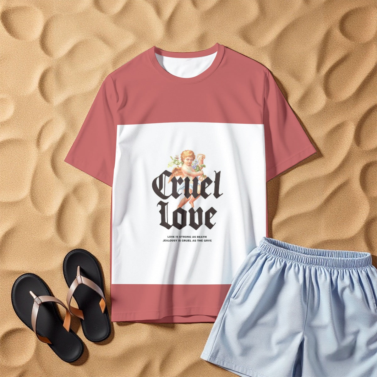 All-Over Print Men's O-Neck T-Shirt | 190GSM Cotton