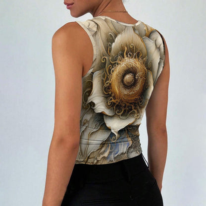 All-Over Print Women’s Sleeveless Square Neck Tank Top
