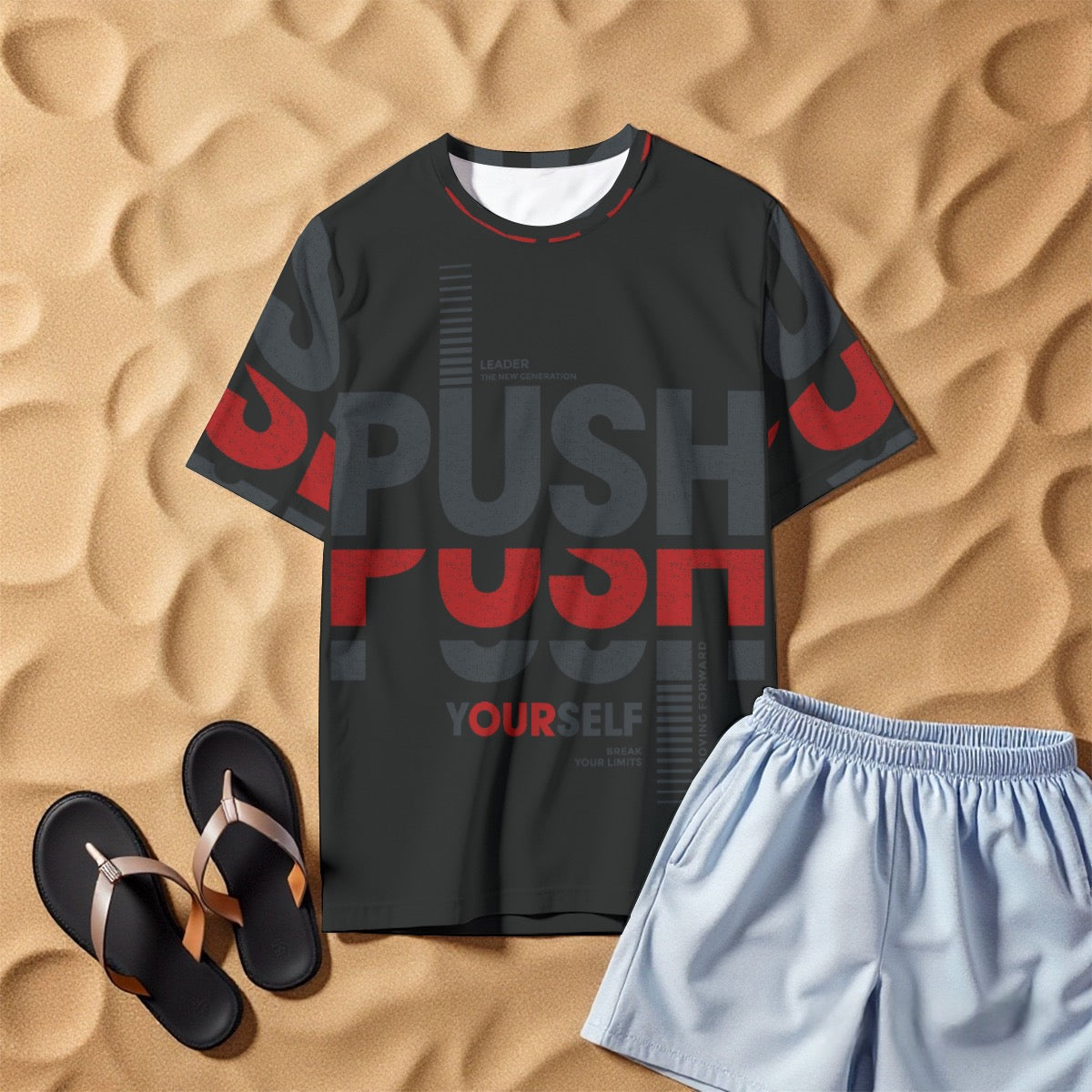 All-Over Print Men's O-Neck T-Shirt | 190GSM Cotton