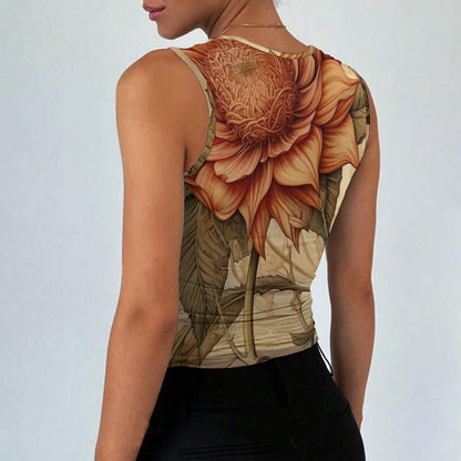 All-Over Print Women’s Sleeveless Square Neck Tank Top