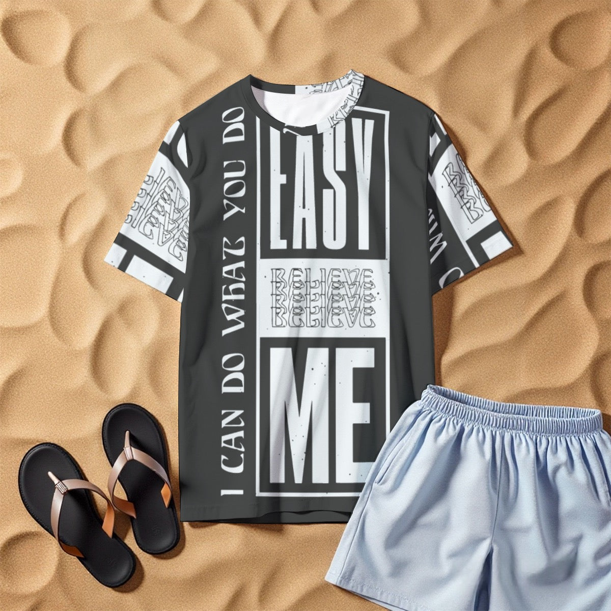 All-Over Print Men's O-Neck T-Shirt | 190GSM Cotton