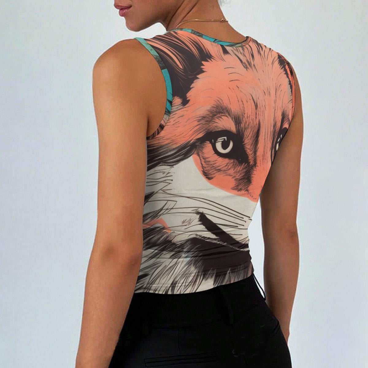 All-Over Print Women’s Sleeveless Square Neck Tank Top