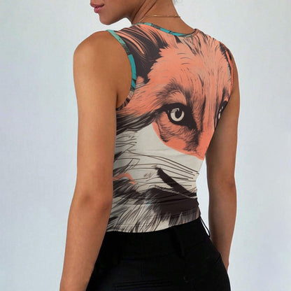 All-Over Print Women’s Sleeveless Square Neck Tank Top