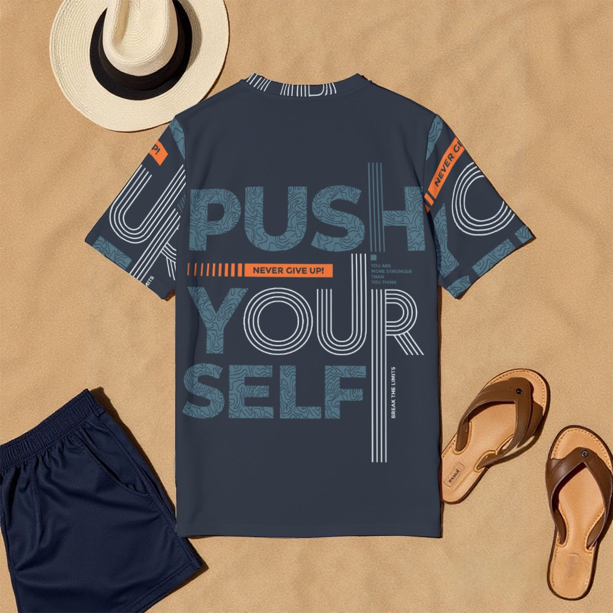 All-Over Print Men's O-Neck T-Shirt | 190GSM Cotton