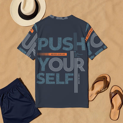 All-Over Print Men's O-Neck T-Shirt | 190GSM Cotton