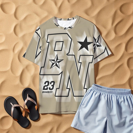 All-Over Print Men's O-Neck T-Shirt | 190GSM Cotton