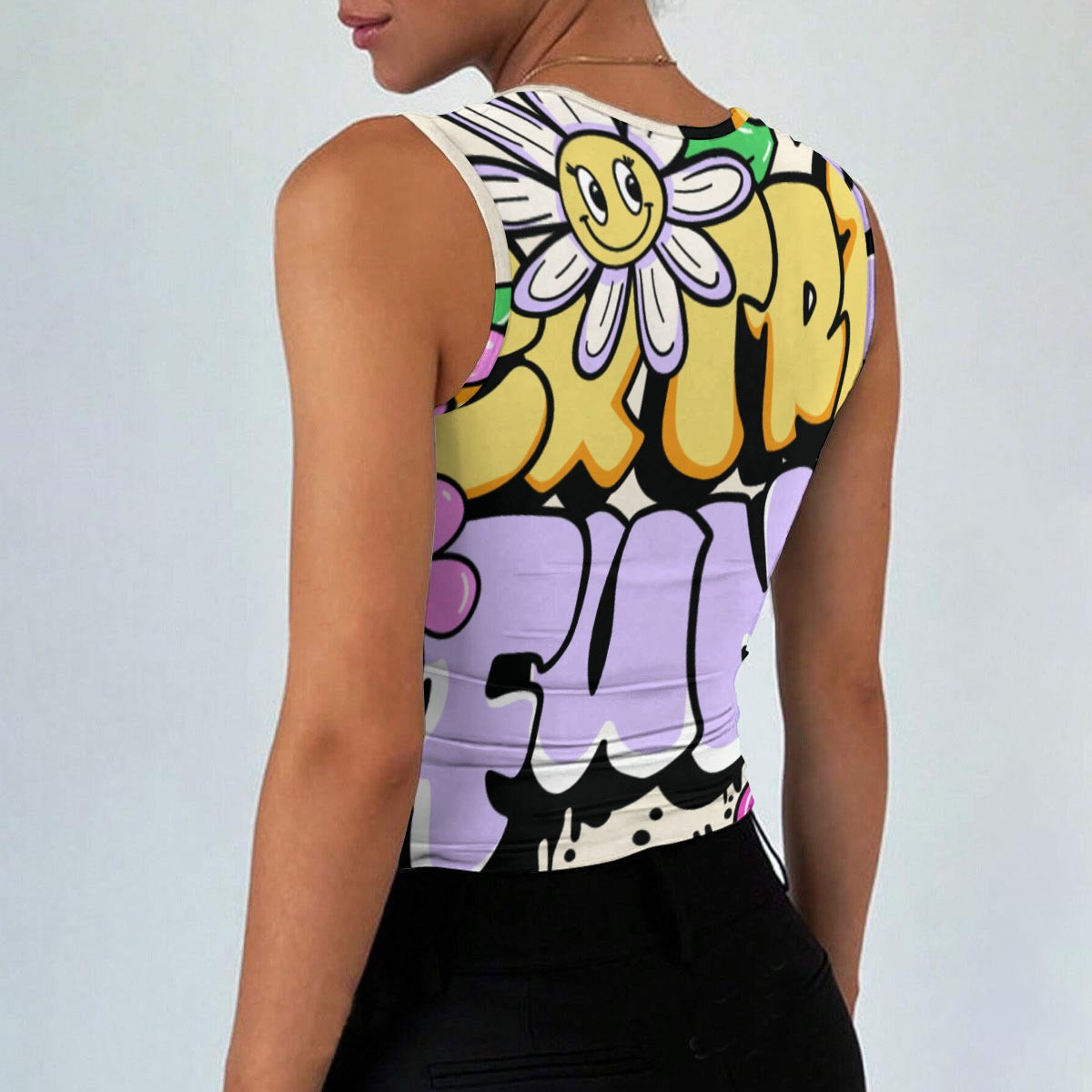 All-Over Print Women’s Sleeveless Square Neck Tank Top