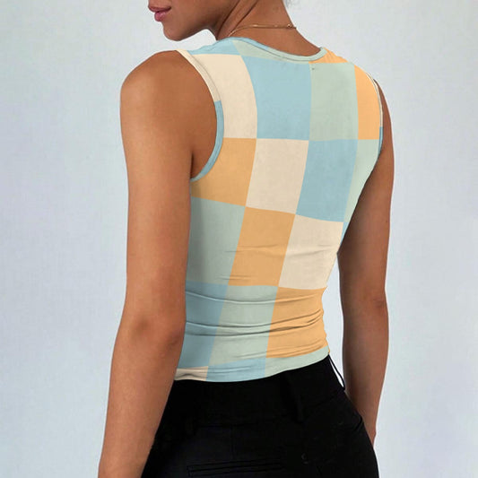All-Over Print Women’s Sleeveless Square Neck Tank Top
