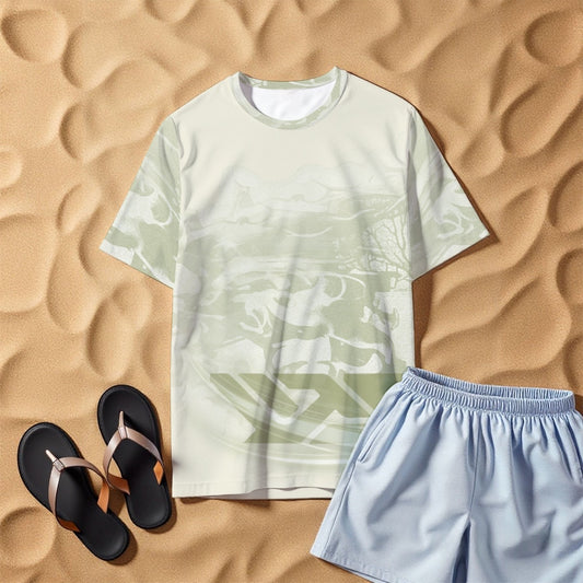 All-Over Print Men's O-Neck T-Shirt | 190GSM Cotton