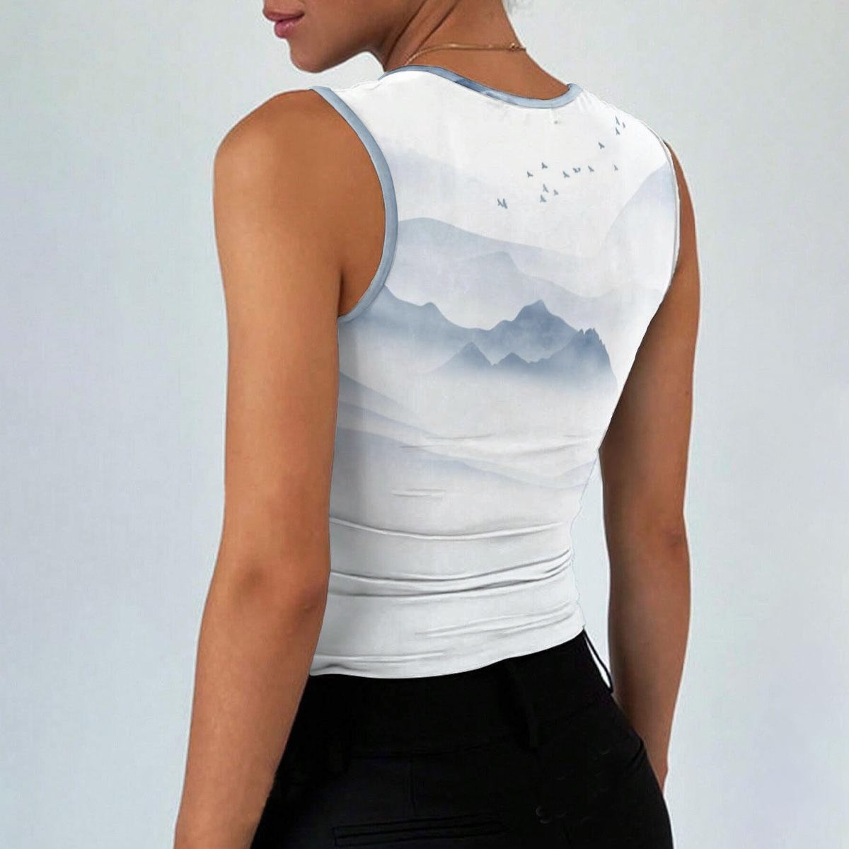 All-Over Print Women’s Sleeveless Square Neck Tank Top