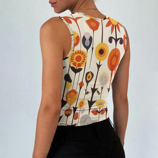 All-Over Print Women’s Sleeveless Square Neck Tank Top