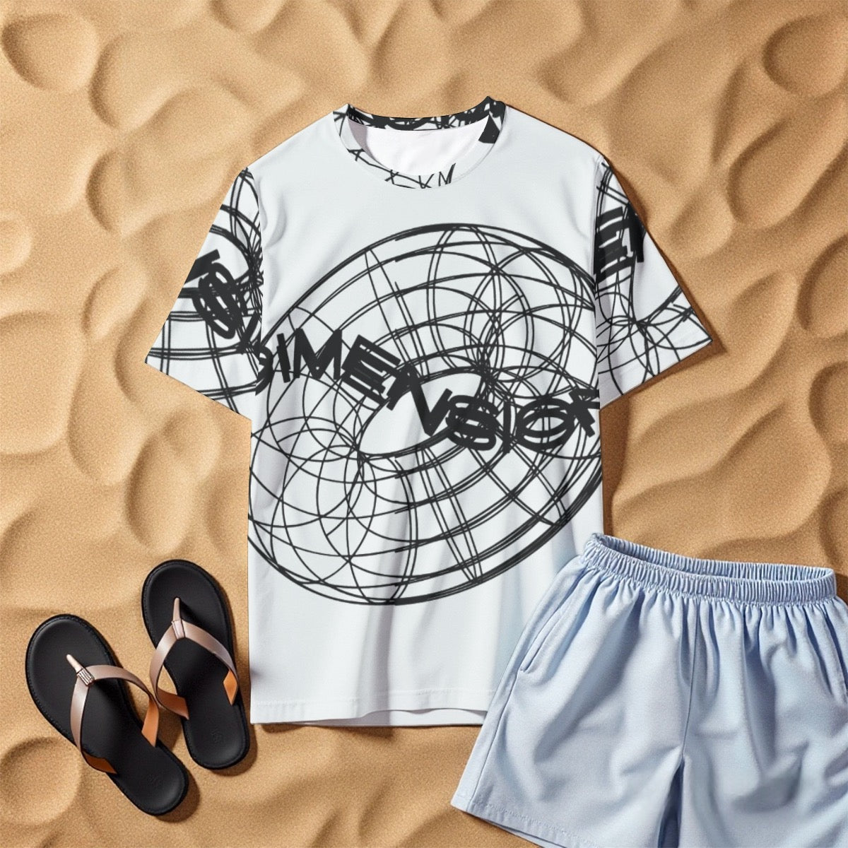All-Over Print Men's O-Neck T-Shirt | 190GSM Cotton