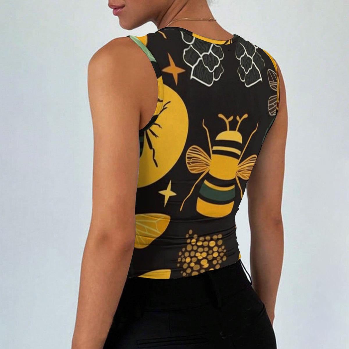 All-Over Print Women’s Sleeveless Square Neck Tank Top