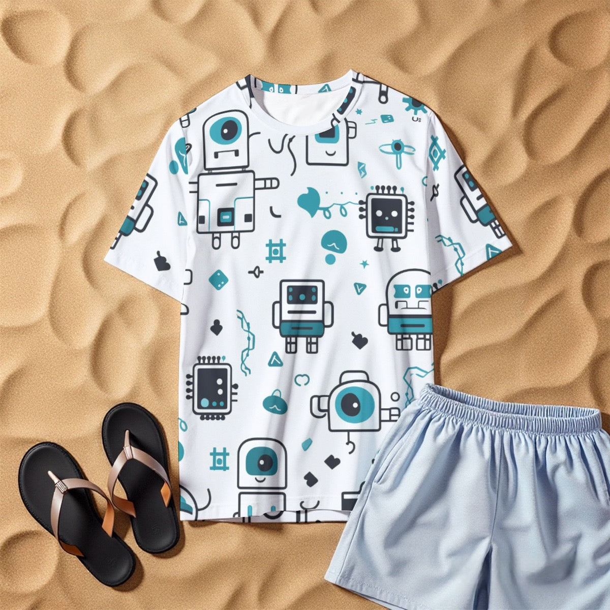 All-Over Print Men's O-Neck T-Shirt | 190GSM Cotton