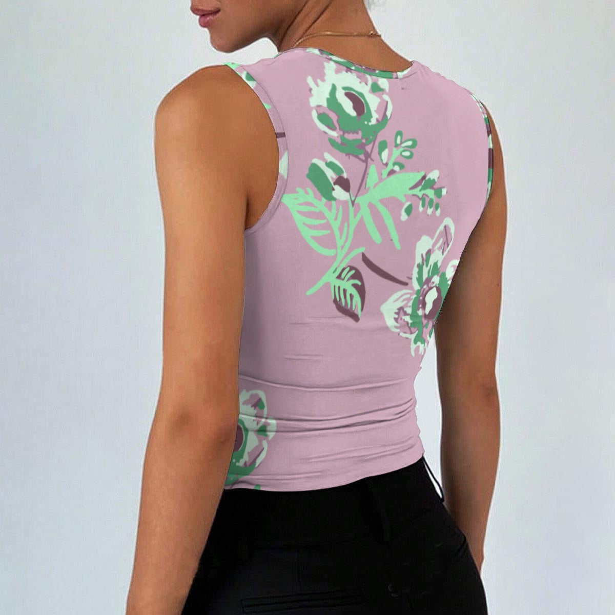 All-Over Print Women’s Sleeveless Square Neck Tank Top