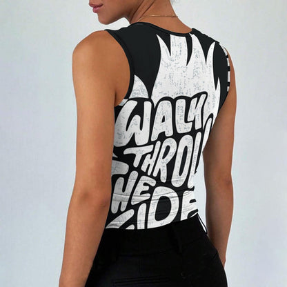 All-Over Print Women’s Sleeveless Square Neck Tank Top