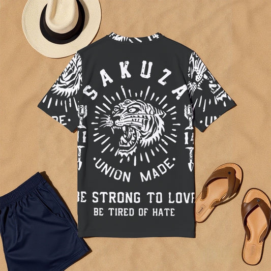All-Over Print Men's O-Neck T-Shirt | 190GSM Cotton