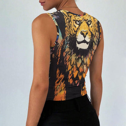 All-Over Print Women’s Sleeveless Square Neck Tank Top
