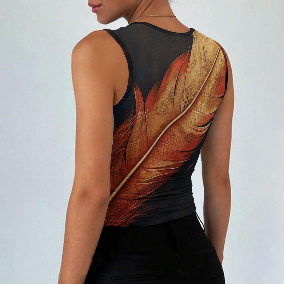 All-Over Print Women’s Sleeveless Square Neck Tank Top