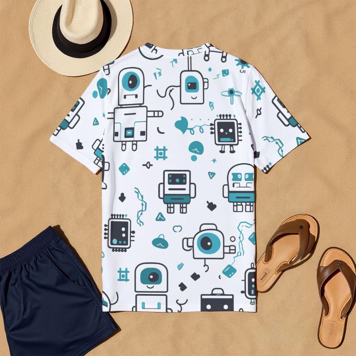 All-Over Print Men's O-Neck T-Shirt | 190GSM Cotton