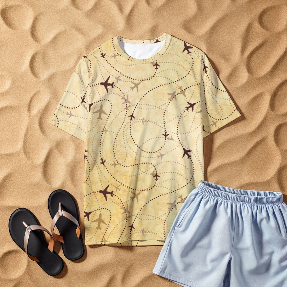 All-Over Print Men's O-Neck T-Shirt | 190GSM Cotton