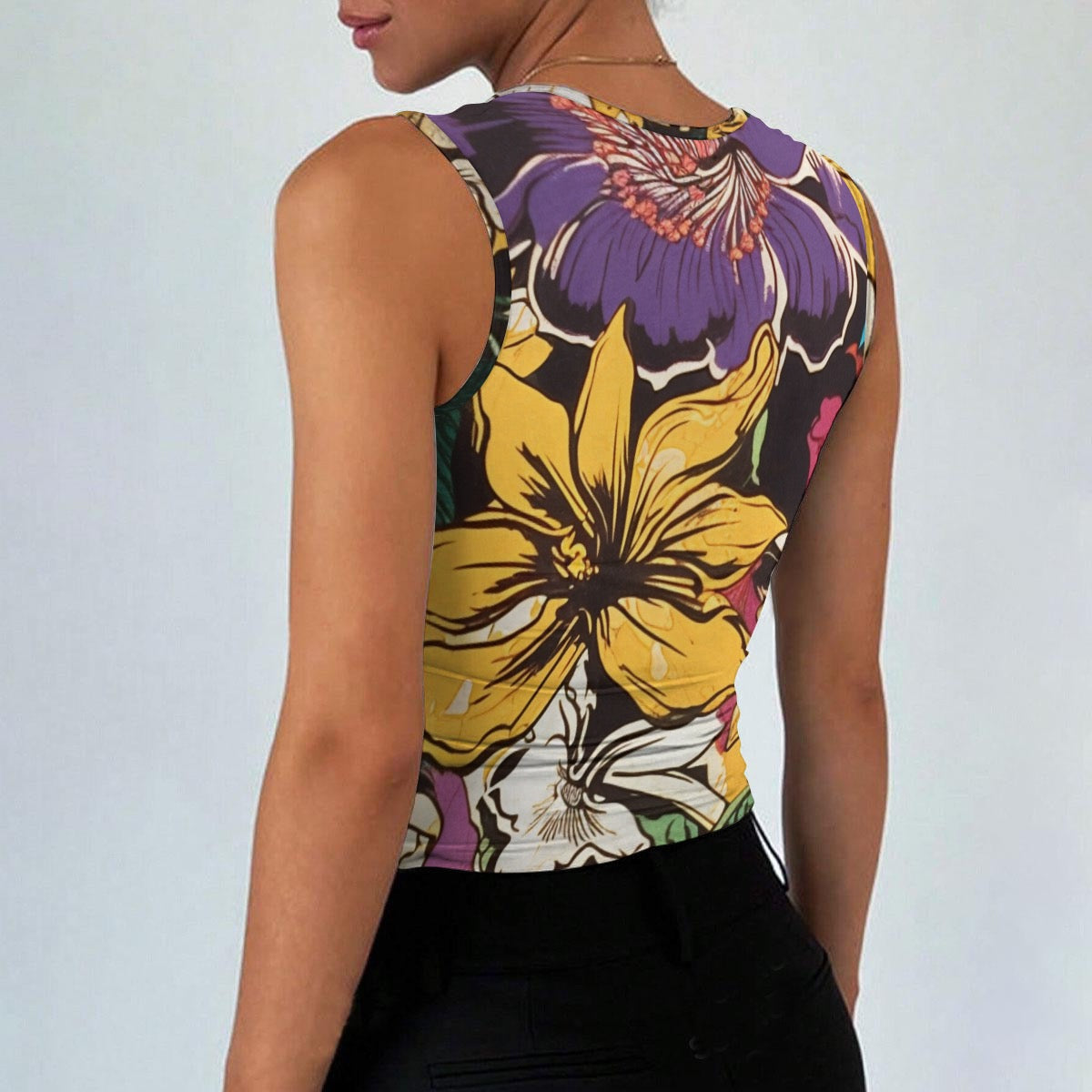 All-Over Print Women’s Sleeveless Square Neck Tank Top