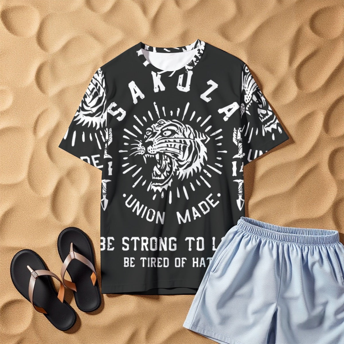 All-Over Print Men's O-Neck T-Shirt | 190GSM Cotton