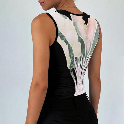 All-Over Print Women’s Sleeveless Square Neck Tank Top