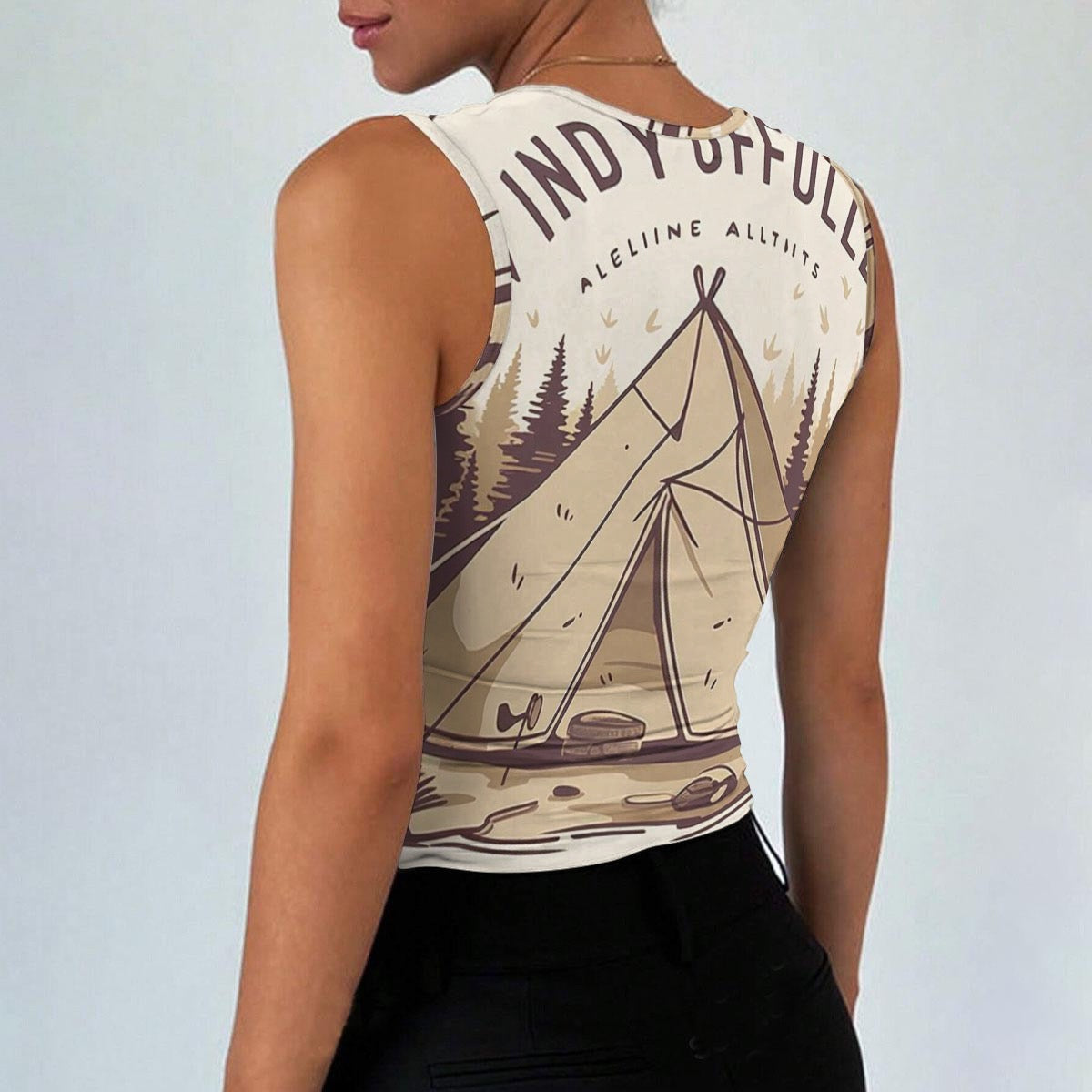 All-Over Print Women’s Sleeveless Square Neck Tank Top
